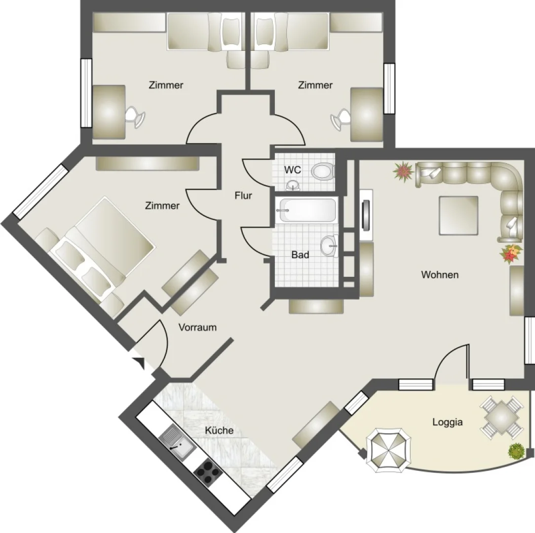 Wohnungsplan